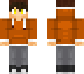 orange hoodie