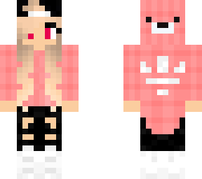 pink bear hoodie