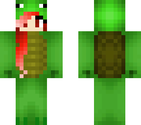red haired turtle onesie