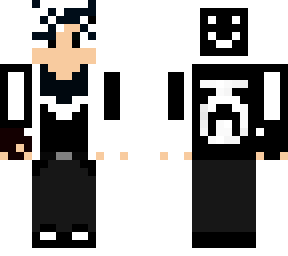 black and white