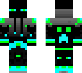 Blue and Green Enderman | Minecraft Skin