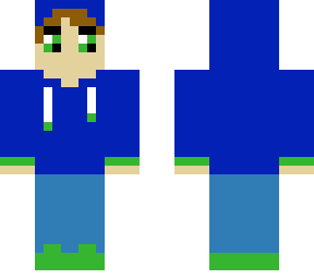 blue hoodie