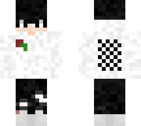 checkered sweater with roses