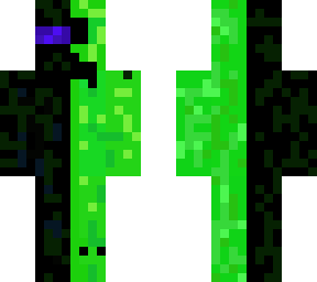 corrupted creeper and ender man mash up | Minecraft Skin