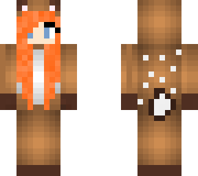 deer onesie w/ fire hair :)