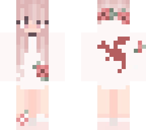 edit skinnof cute girl with flowers
