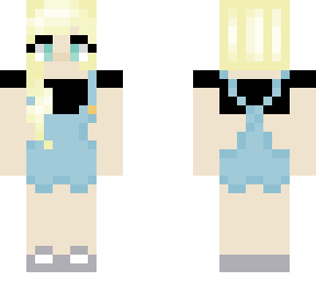 girl wearing overralls