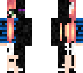 half ender girl with pinkish hair