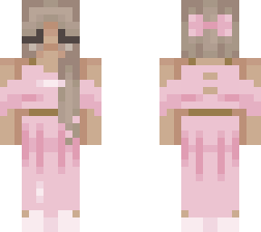 kaneeey pink dress ( no back hair )