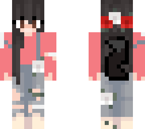 nikki in overalls
