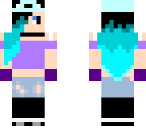 panda blue girl