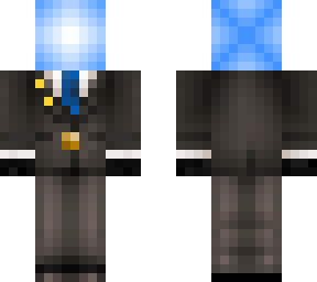 blue gradient head tuxedo