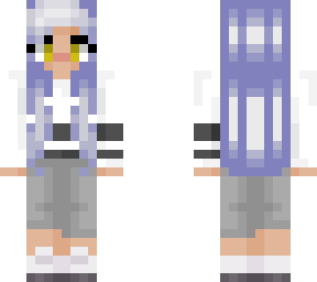 blue haired girl