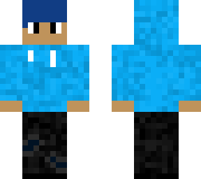blue hoodie