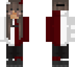 devil girl white and red