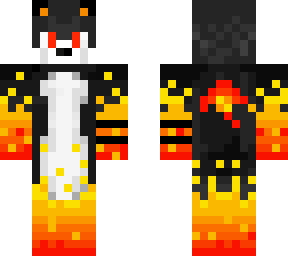 emphisized fire wolf