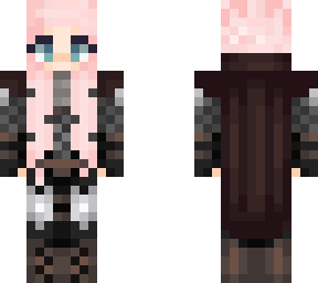 fantasy pink hair girl