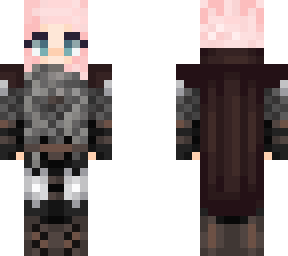 fantasy short pink hair girl