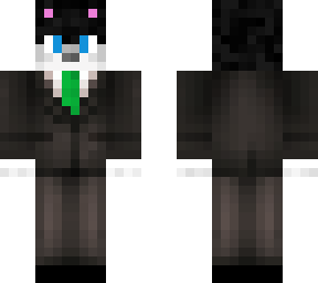husky in suit