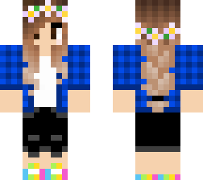 girl with blue shirt