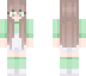 pastel green girl