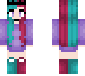 red and cyan mix - purple