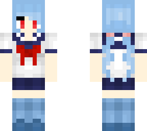 yandere girl w blue pigtails