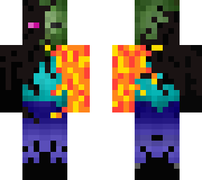 Zombie Blaze Enderman Hybrid Minecraft Skin