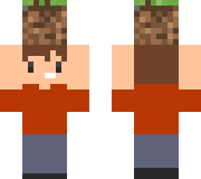 a child with a dirt block