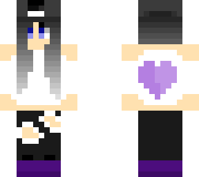 black white and purple