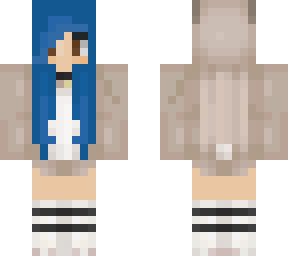 blue hair bear girl