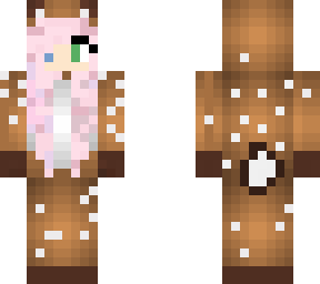 deer skin with pink hair )