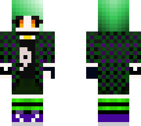 elf girl cyber punk green