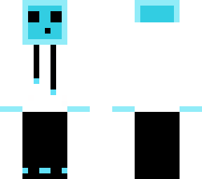 light blue slime (edit) no creeper on back