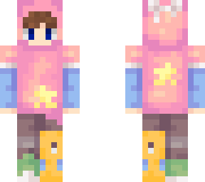 pink hoodie