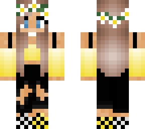 qt yellow flower girl