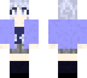 silver haired girl