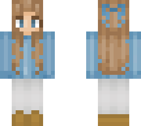 winter girl with bow