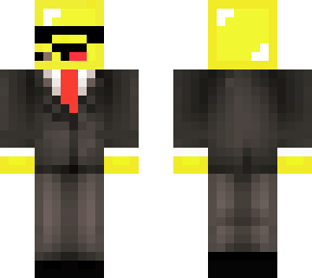 yellow skeppy with glasses and airpods