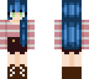 blue haired girl