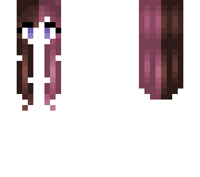 chocolate brunette mixed with pink