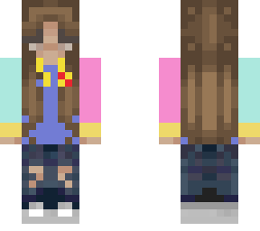 colour block girl hoodie