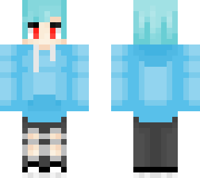 detailed blue chibi boy