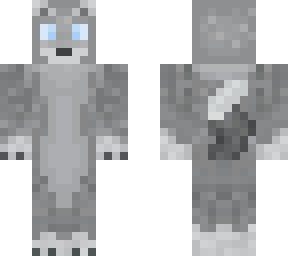 grey wolf/ lighter paws/tail tip