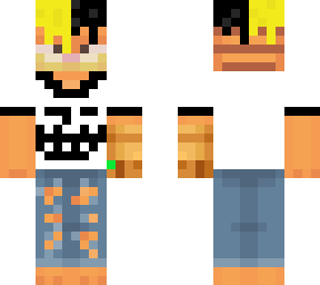 jah garfield with trollface shirt ripped jeans and infinity gauntlet