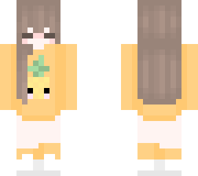 pineapple with 2 hair clips
