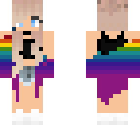 rainbow sweater girl