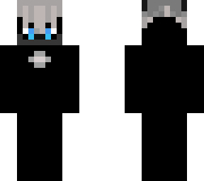 skin robot fox gray blue eyes