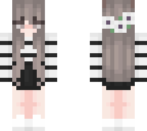 striped white flower crown