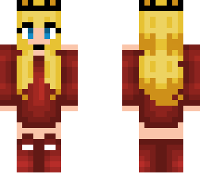yellow hair - red outfit n boots
